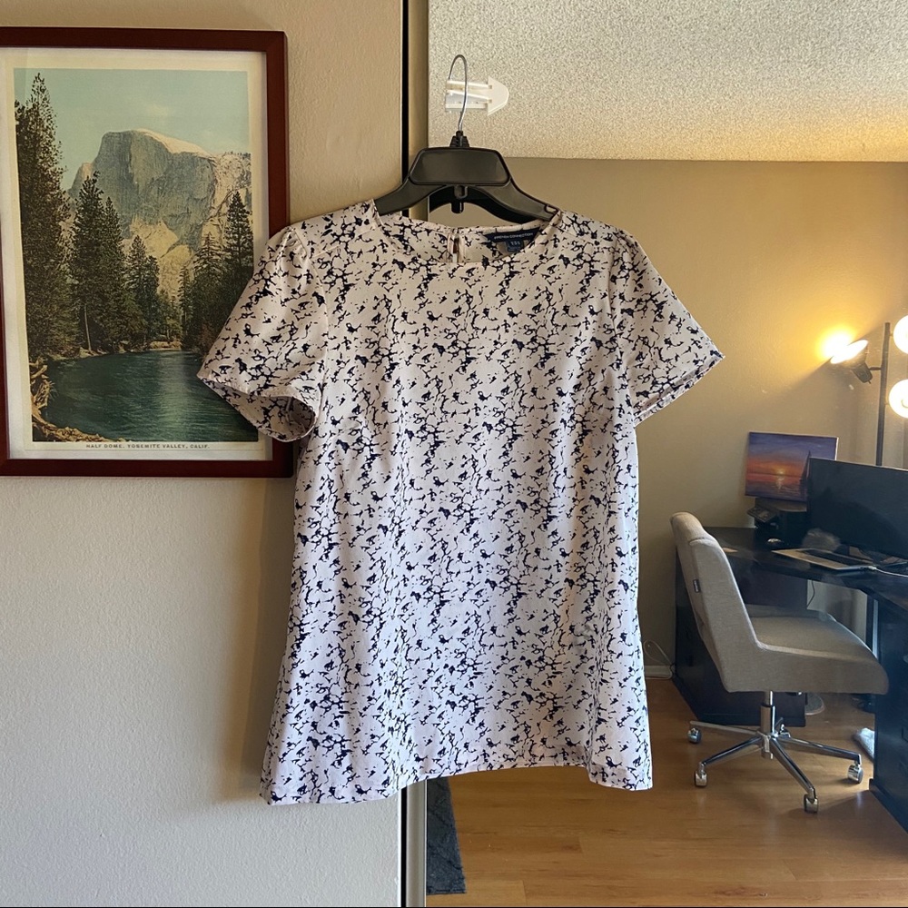 FRENCH CONNECTION Marbled Blouse - sz 10